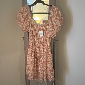 Altar’d State dress- new with tags. Beautiful pink, orange & slight gold shimmer